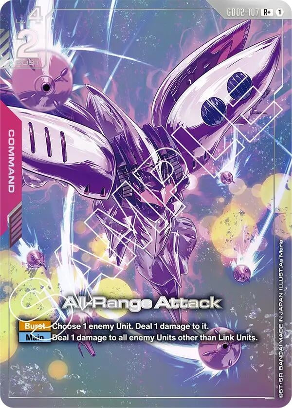 Image for All-Range Attack (R+) (GD02-107) - Gundam Card Game