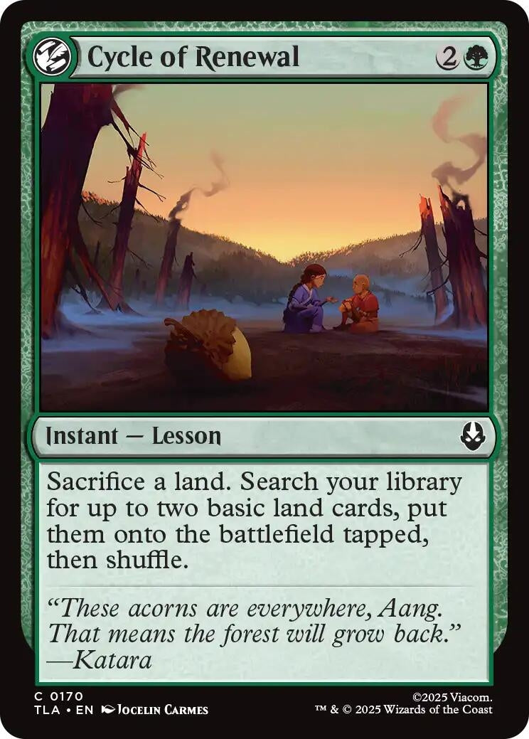 Image for Cycle of Renewal (170) (TLA) - Magic: The Gathering