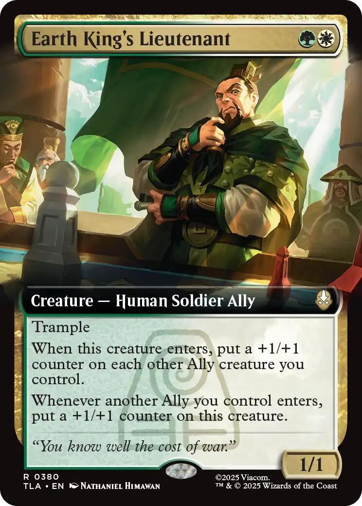 Image for Earth King's Lieutenant (Extended Art) (380) (TLA) - Magic: The Gathering