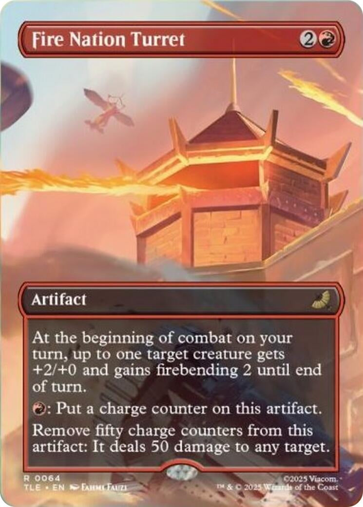 Image for Fire Nation Turret (Borderless) (64) - Magic: The Gathering