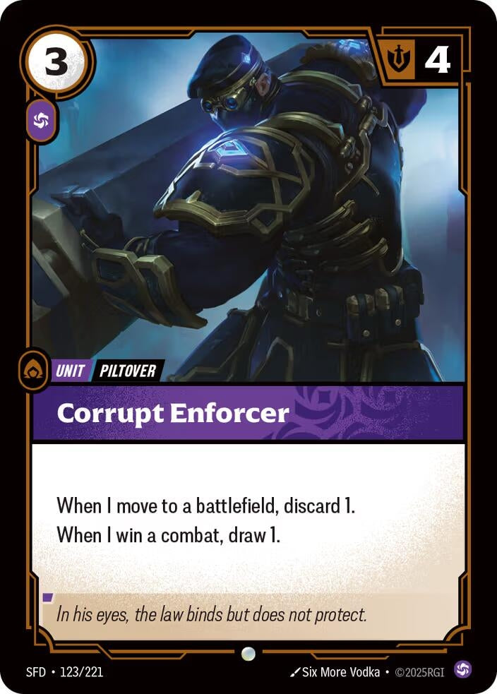 Corrupt Enforcer (123/221) (SFD)