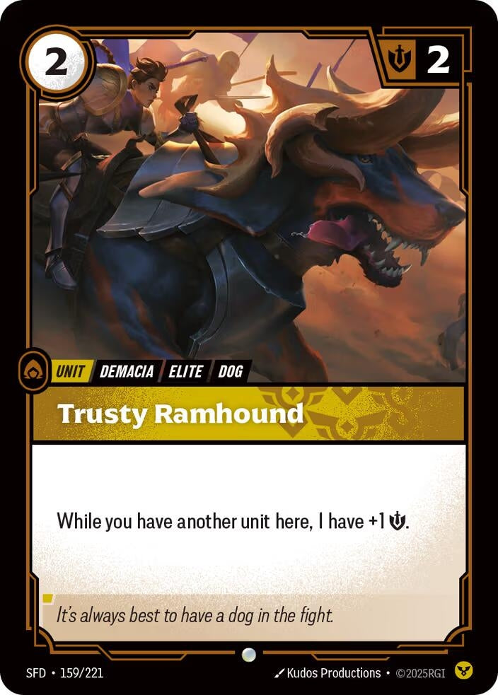 Image for Trusty Ramhound (159/221) (SPF) - Riftbound: League of Legends Trading Card Game