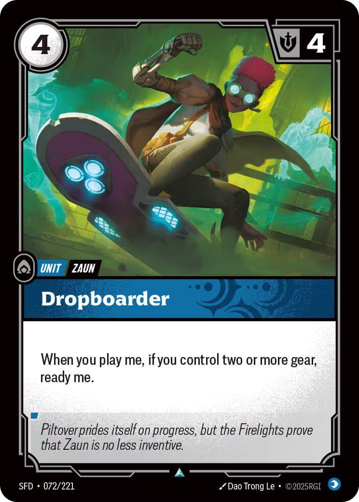 Image for Dropboarder (072/221) (SPF) - Riftbound: League of Legends Trading Card Game