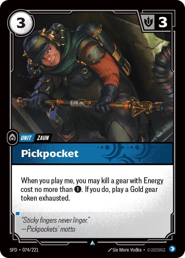 Image for Pickpocket (074/221) (SPF) - Riftbound: League of Legends Trading Card Game
