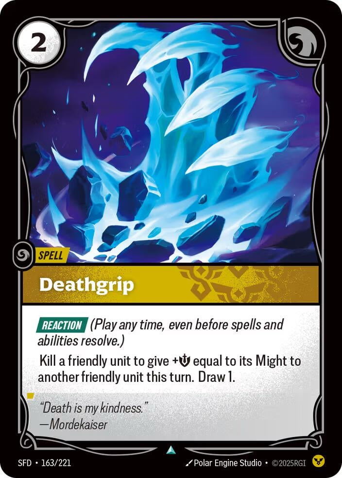 Image for Deathgrip (163/221) (SPF) - Riftbound: League of Legends Trading Card Game