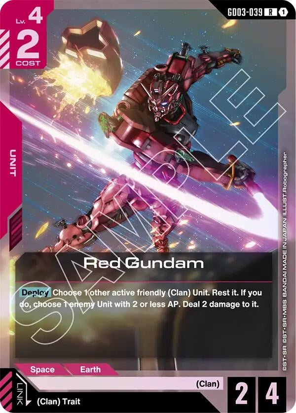 Image for Red Gundam (GD03-039) (GD03) - Gundam Card Game