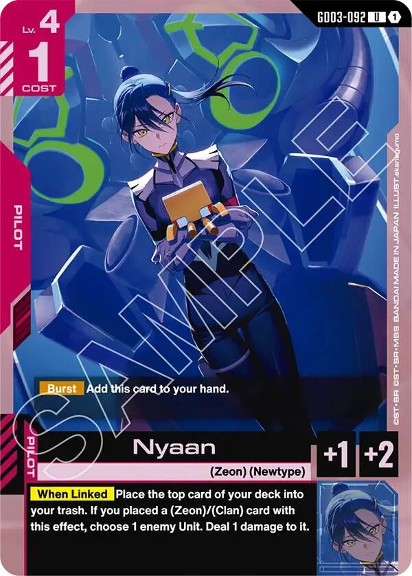 Image for Nyaan (GD03-092) (GD03) - Gundam Card Game
