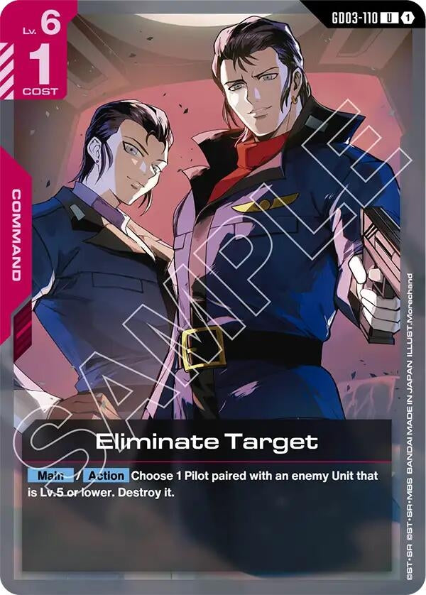 Image for Eliminate Target (GD03-110) (GD03) - Gundam Card Game