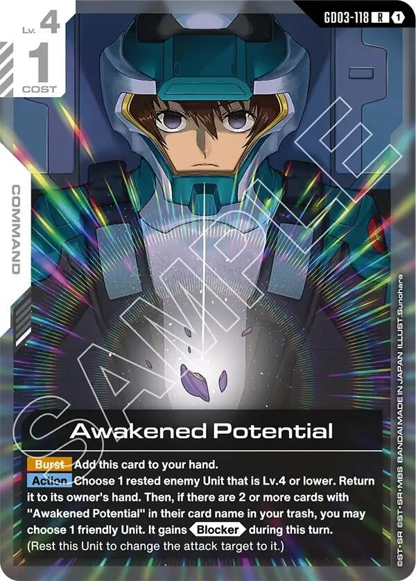Image for Awakened Potential (GD03-118) (GD03) - Gundam Card Game