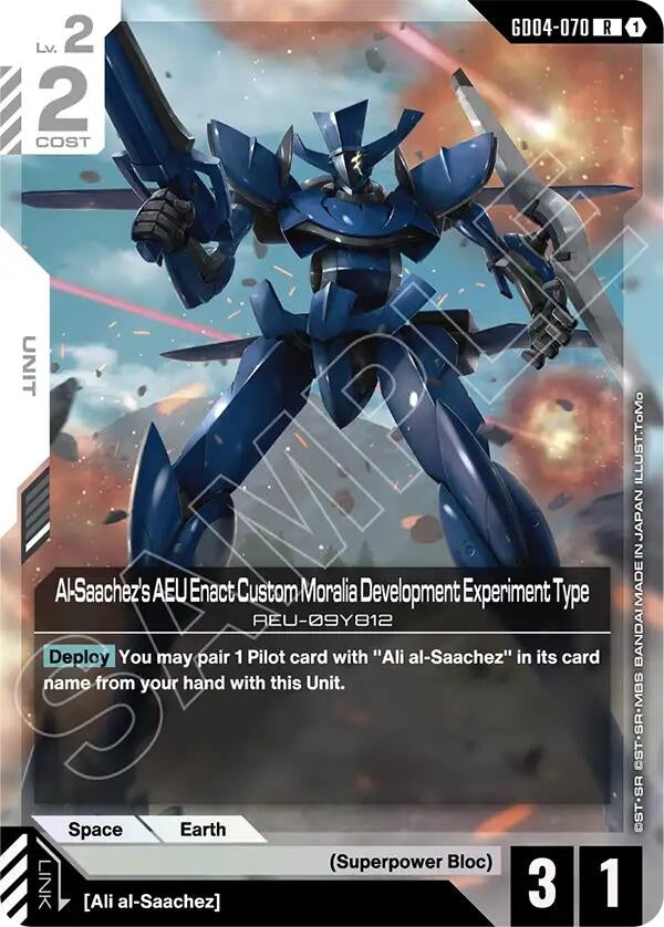 Image for Al-Saachez's AEU Enact Custom Moralia Development Experiment Type (GD04-070) (GD04) - Gundam Card Game