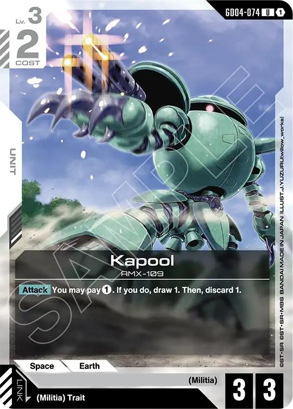 Image for Kapool (GD04-074) (GD04) - Gundam Card Game