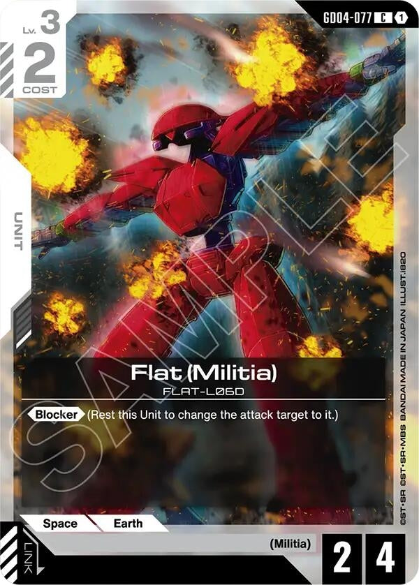 Image for Flat (Militia) (GD04-077) (GD04) - Gundam Card Game