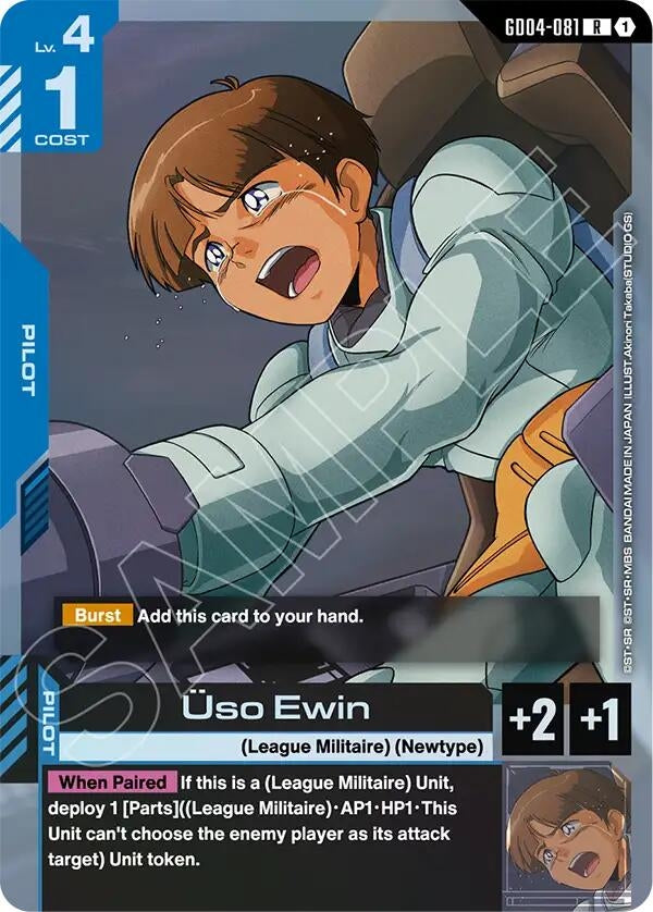 Image for Uso Ewin (GD04-081) (GD04) - Gundam Card Game