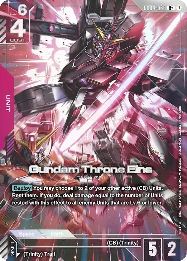 Image for Gundam Throne Eins (R+) (GD04-036) (GD04) - Gundam Card Game