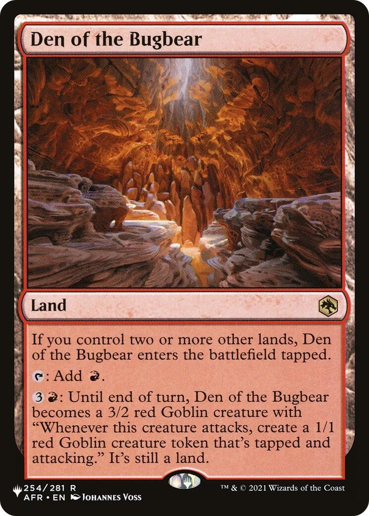 Image for Den of the Bugbear (254) (LIST) - Magic: The Gathering