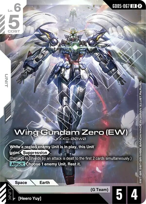 Image for Wing Gundam Zero (EW) (GD05-067) (GD05) - Gundam Card Game