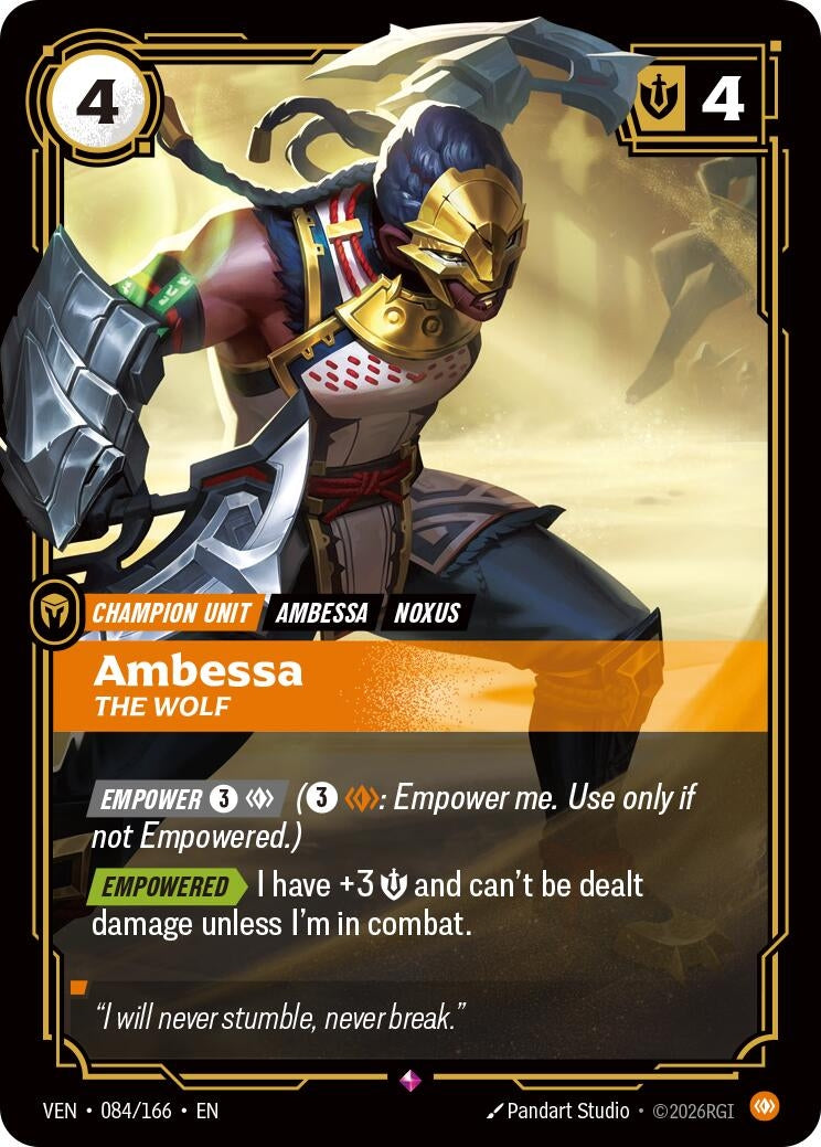 Image for Ambessa - The Wolf (084/166) (VEN) - Riftbound: League of Legends Trading Card Game