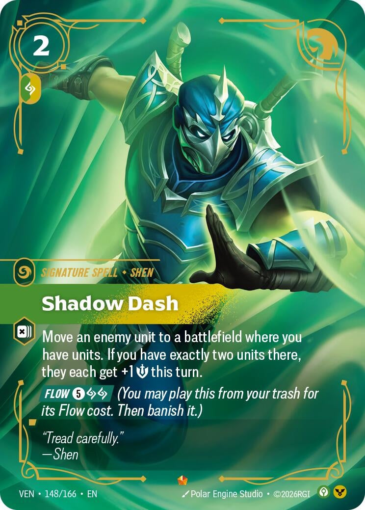 Image for Shadow Dash (148/166) (VEN) - Riftbound: League of Legends Trading Card Game