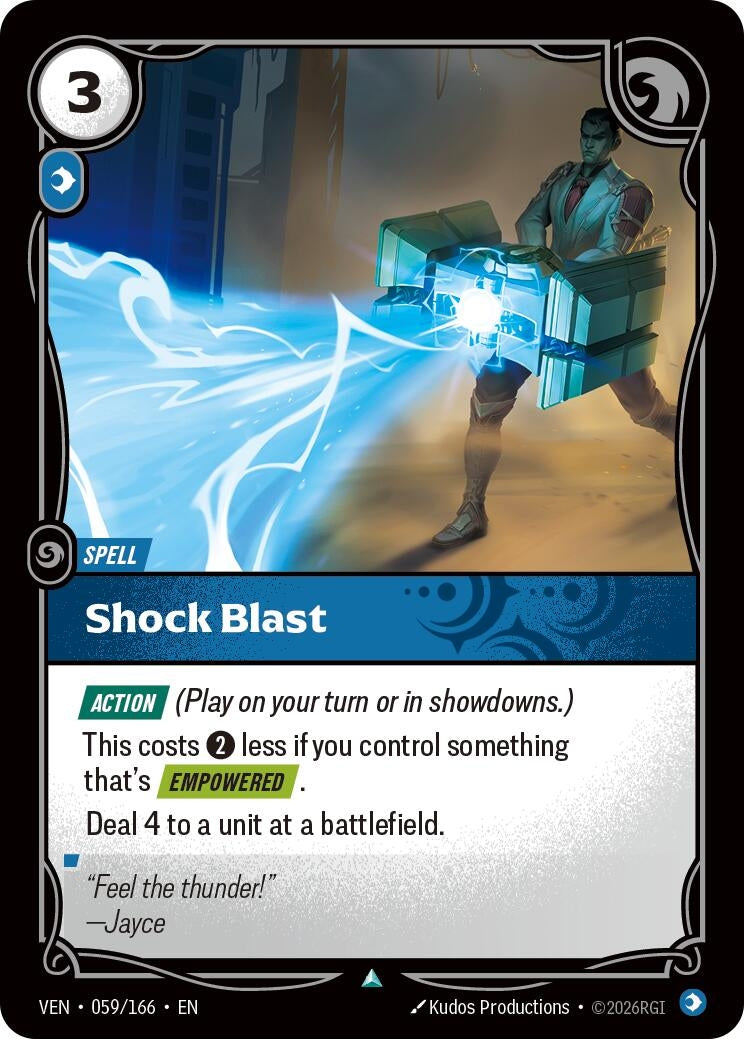 Image for Shock Blast (059/166) (VEN) - Riftbound: League of Legends Trading Card Game