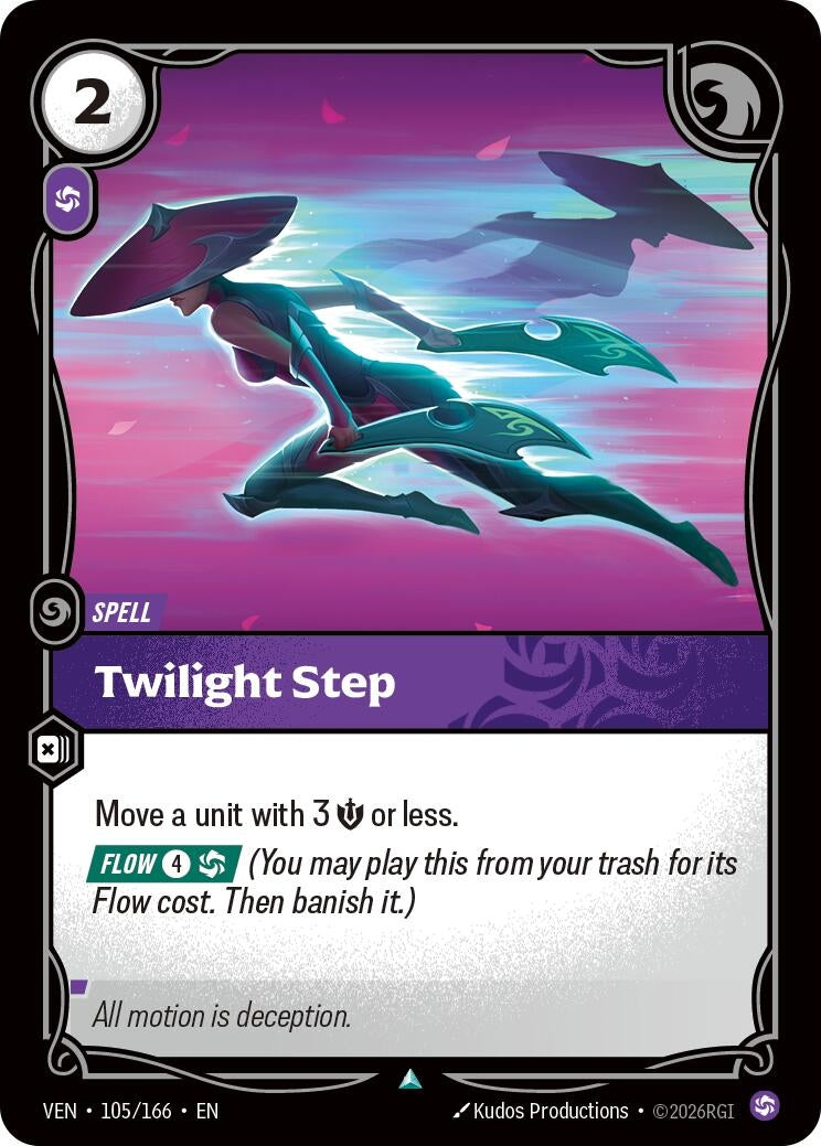 Image for Twilight Step (105/166) (VEN) - Riftbound: League of Legends Trading Card Game