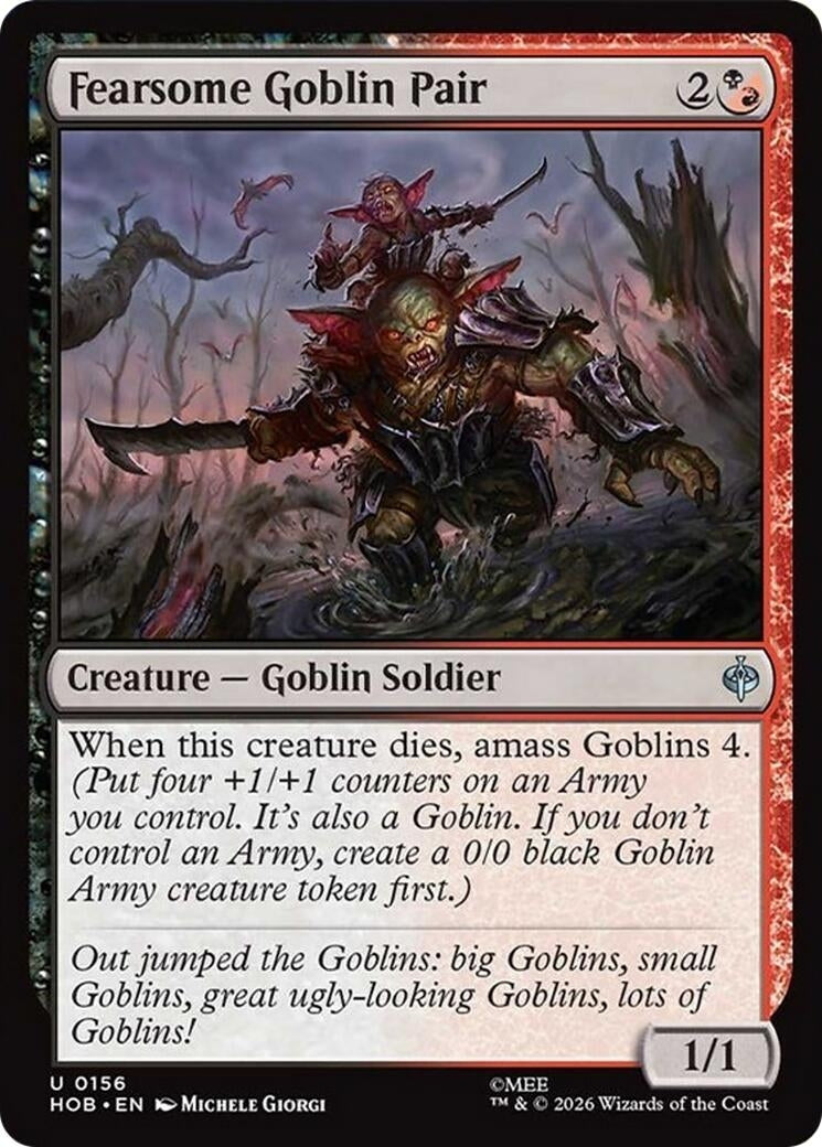 Fearsome Goblin Pair (156) (HOB)