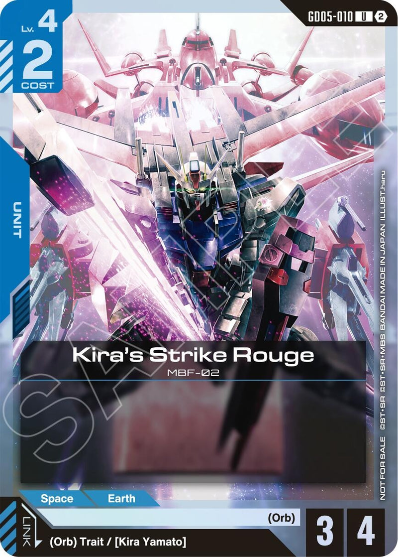 Image for Kira's Strike Rouge (Event Pack 02) (GD05-010) (GCG-PR) - Gundam Card Game