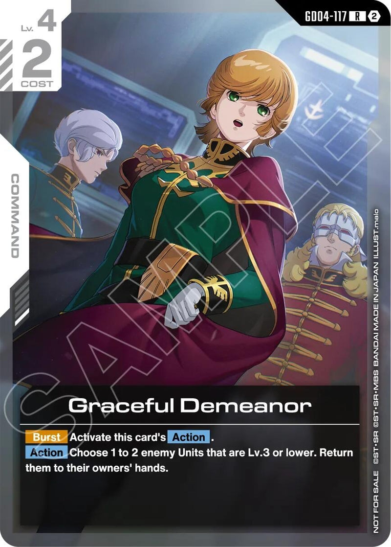 Image for Graceful Demeanor (Newtype Challenge 2026 Mission 4) (GD04-117) (GCG-PR) - Gundam Card Game