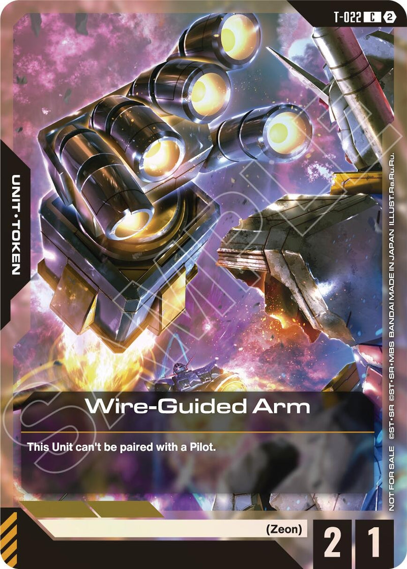 Image for Wire-Guided Arm (T-022) Token (Right Hand) (World Championship Regionals 26-27 Season 2) (T-022) (GCG-PR) - Gundam Card Game