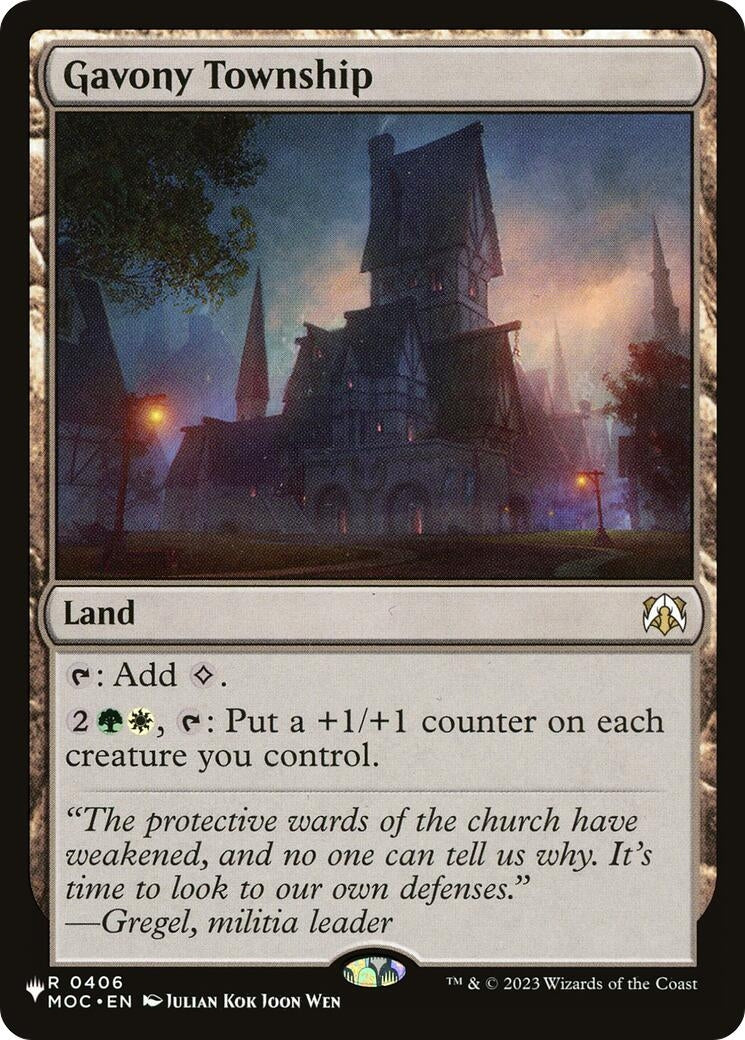 Image for Gavony Township (406) (LIST) - Magic: The Gathering