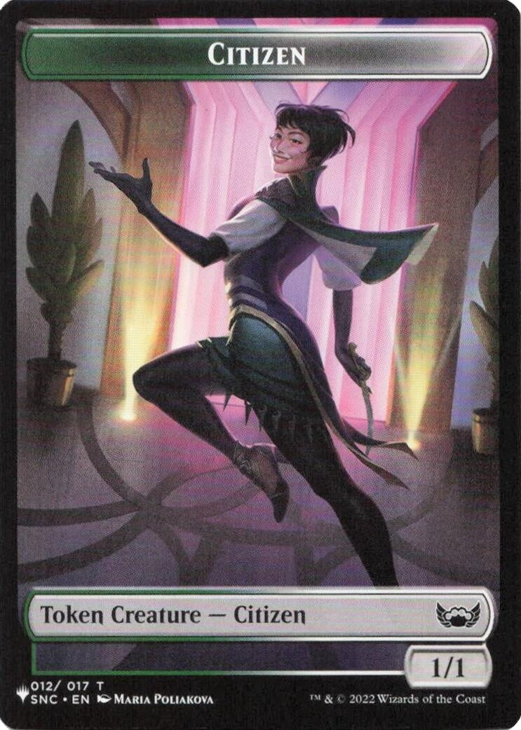 Image for Citizen // Angel Double-Sided Token (12 // 3) (LIST) - Magic: The Gathering