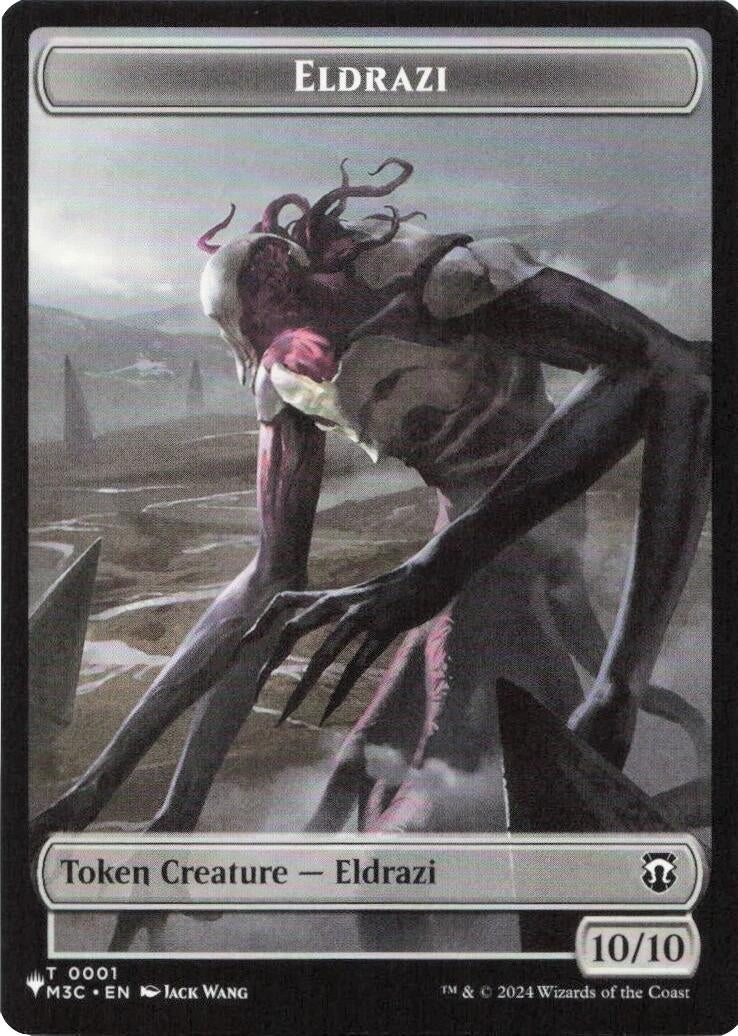 Image for Eldrazi // Elf Warrior Double-Sided Token (1 // 21) (LIST) - Magic: The Gathering