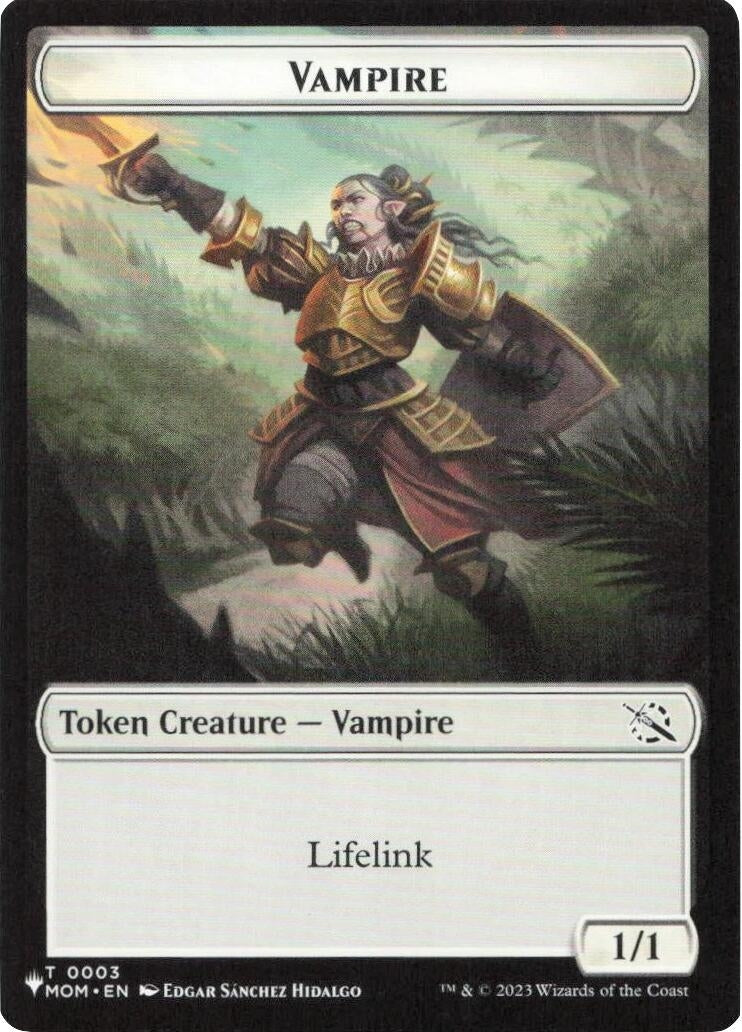 Image for Vampire // Elemental Double-Sided Token (3 // 12) (LIST) - Magic: The Gathering