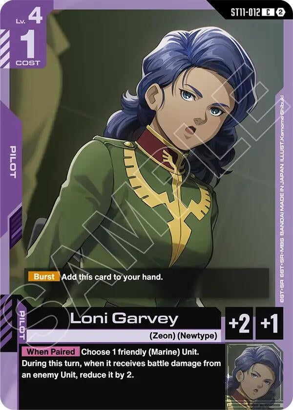 Image for Loni Garvey (ST11-012) (ST11) - Gundam Card Game