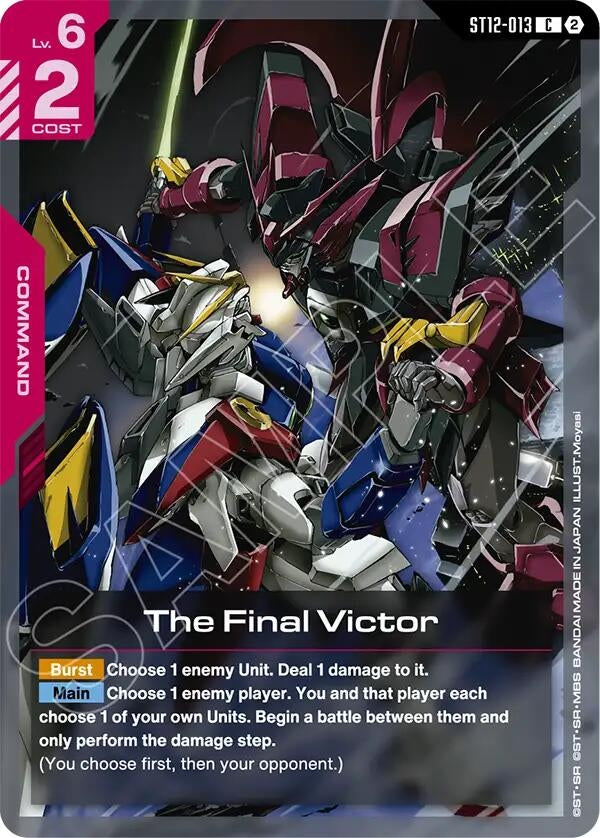 Image for The Final Victor (ST12-013) (ST12) - Gundam Card Game