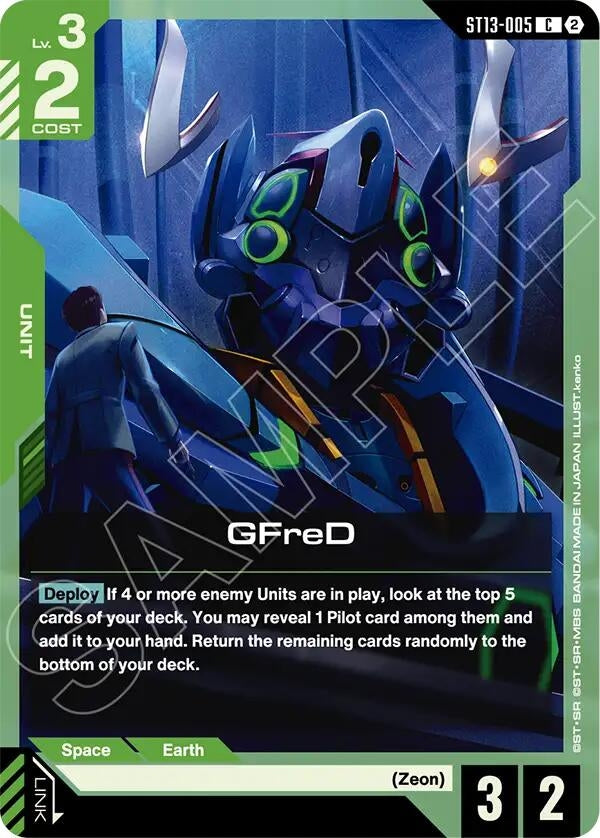 Image for GFreD (ST13-005) (ST13) - Gundam Card Game