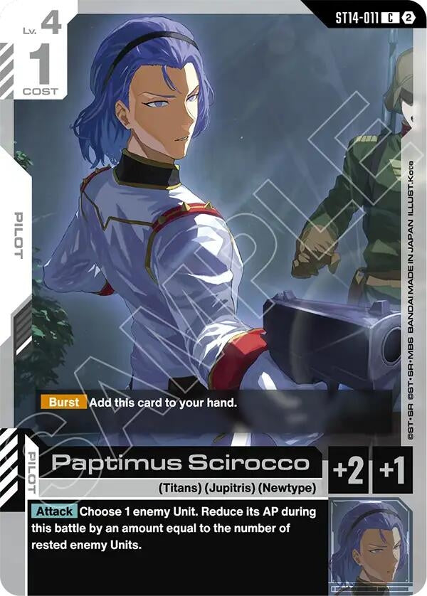 Image for Paptimus Scirocco (ST14-011) (ST14) - Gundam Card Game
