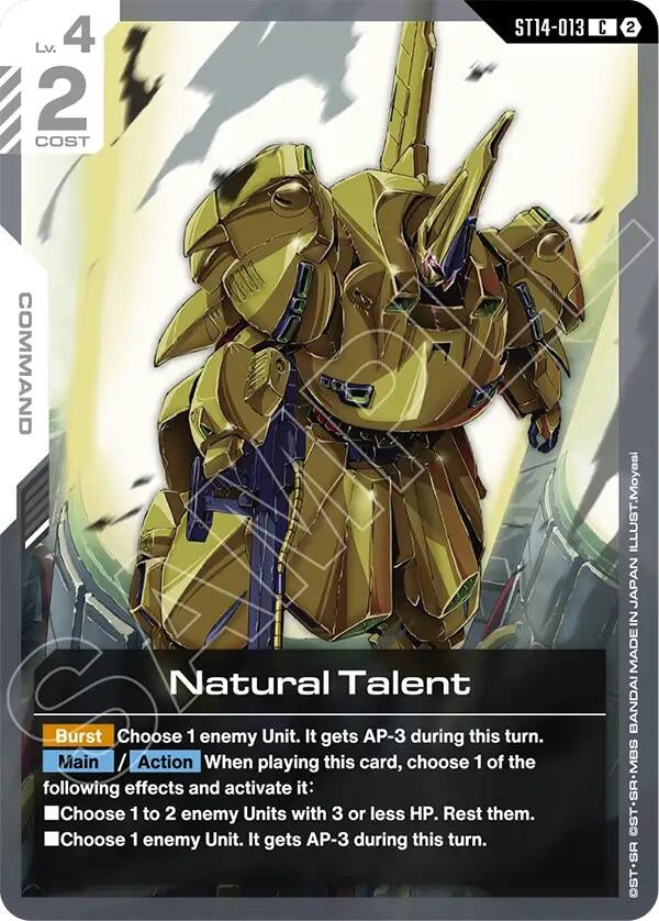 Image for Natural Talent (ST14-013) (ST14) - Gundam Card Game