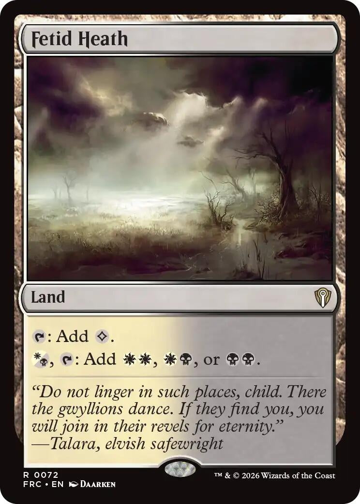 Image for Fetid Heath (72) (FRC) - Magic: The Gathering