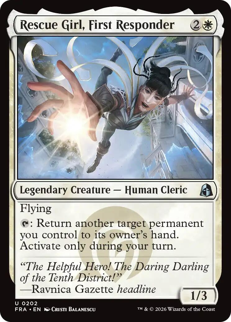 Image for Rescue Girl, First Responder (202) (FRA) - Magic: The Gathering