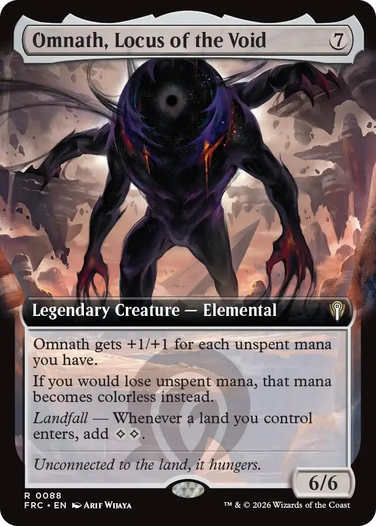 Image for Omnath, Locus of the Void (Extended Art) (88) (FRC) - Magic: The Gathering