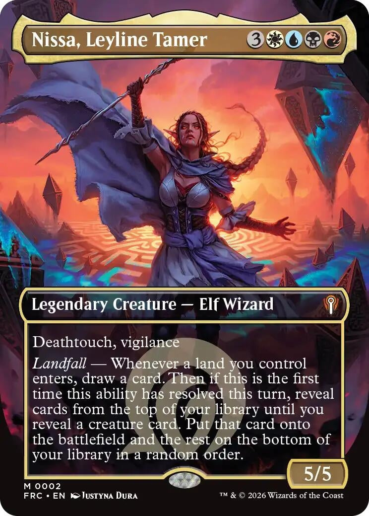 Image for Nissa, Leyline Tamer (Borderless) (2) (FRC) - Magic: The Gathering