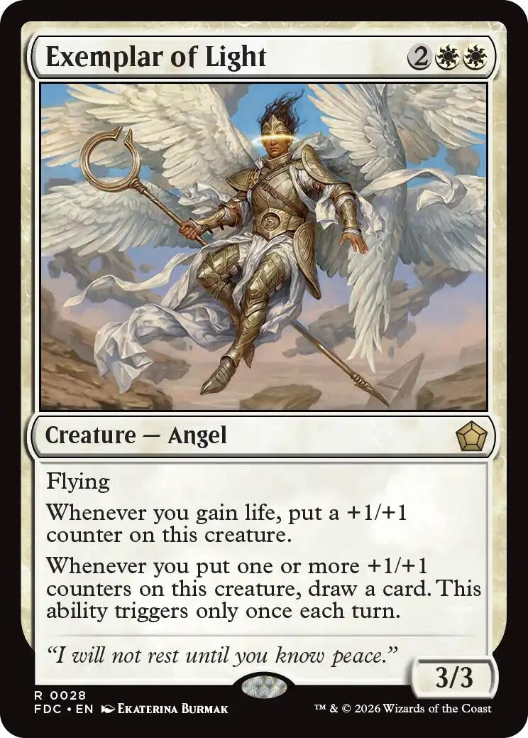 Image for Exemplar of Light (28) (FDC) - Magic: The Gathering