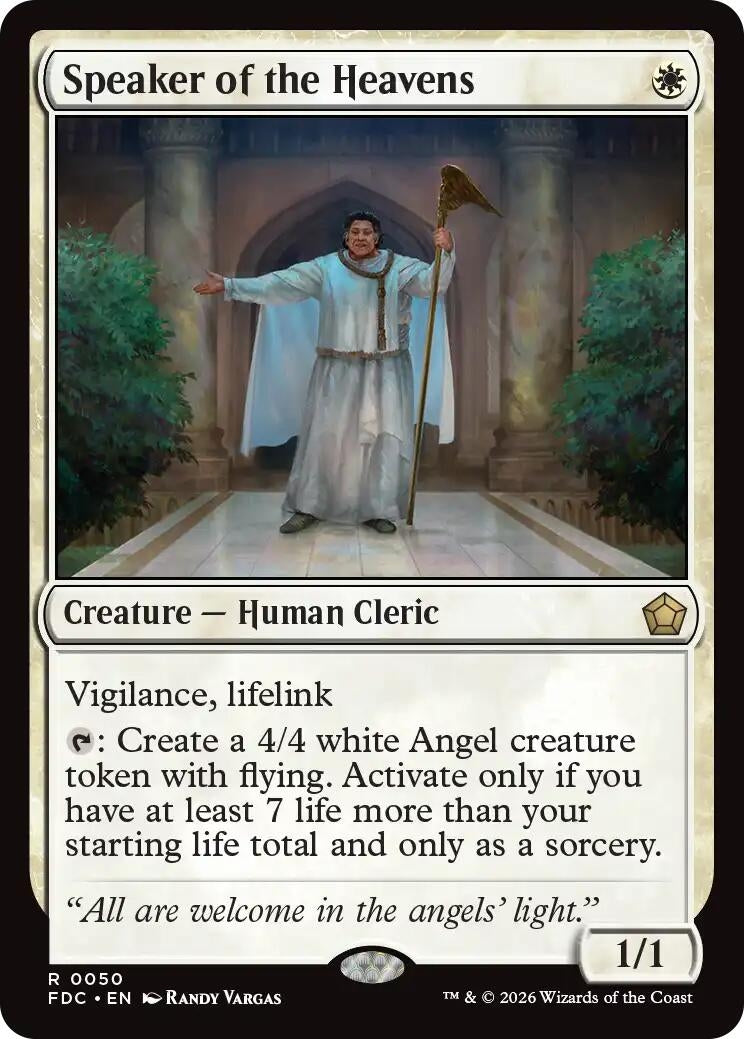 Image for Speaker of the Heavens (50) (FDC) - Magic: The Gathering