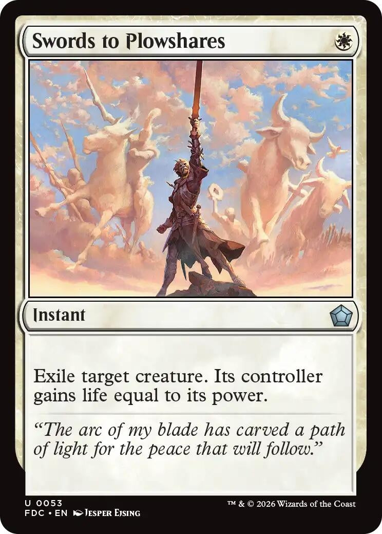 Image for Swords to Plowshares (53) (FDC) - Magic: The Gathering