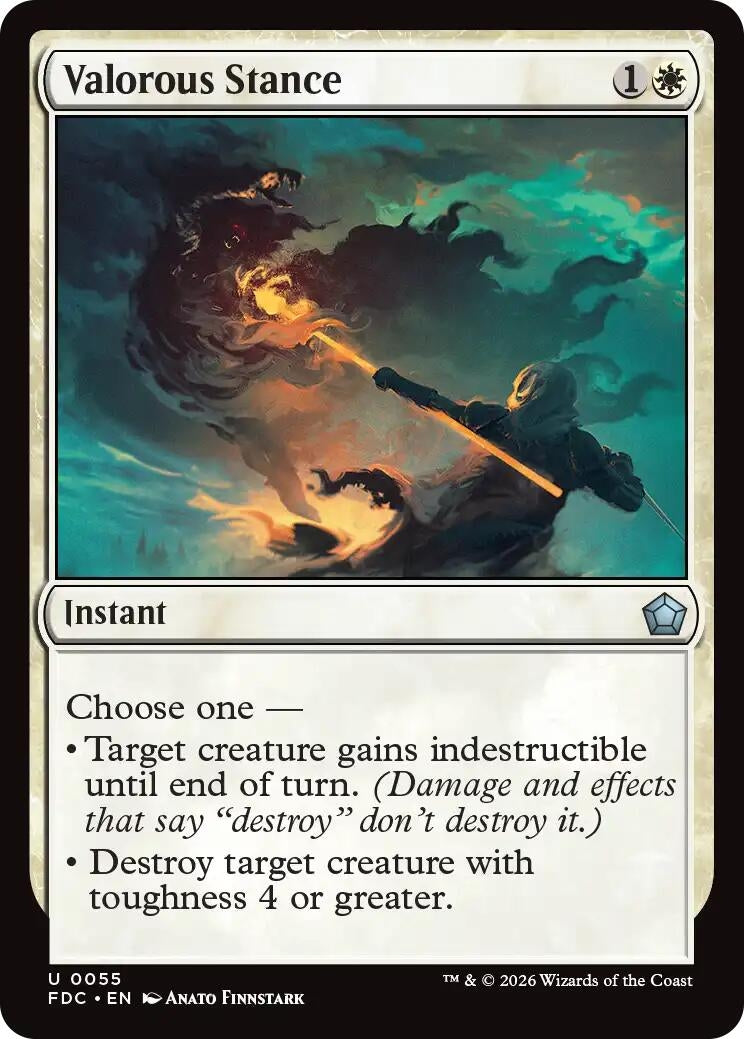 Image for Valorous Stance (55) (FDC) - Magic: The Gathering