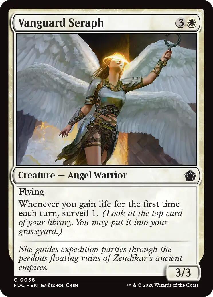 Image for Vanguard Seraph (56) (FDC) - Magic: The Gathering