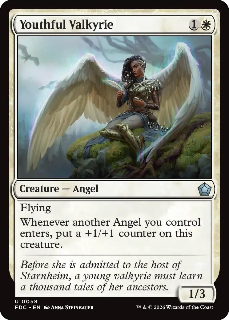 Image for Youthful Valkyrie (58) (FDC) - Magic: The Gathering