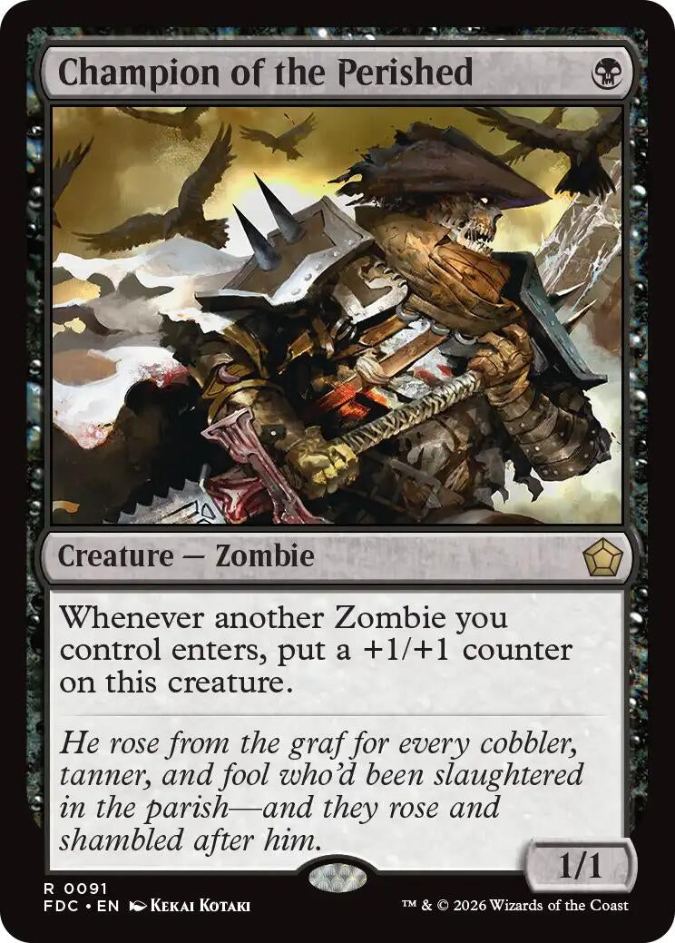 Image for Champion of the Perished (91) (FDC) - Magic: The Gathering