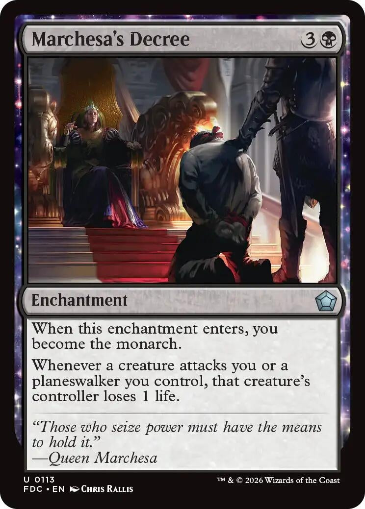 Image for Marchesa's Decree (113) (FDC) - Magic: The Gathering
