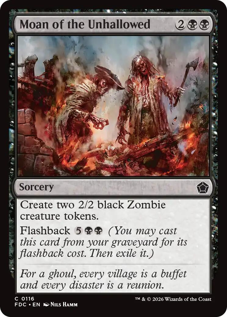 Image for Moan of the Unhallowed (116) (FDC) - Magic: The Gathering